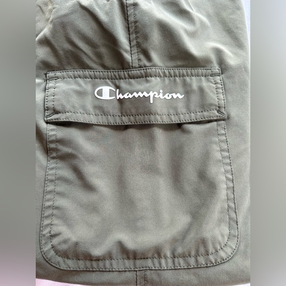 Champion Women's (S) Sport Soft Woven Graphic Pant Cargo Olive - Picture 5 of 8